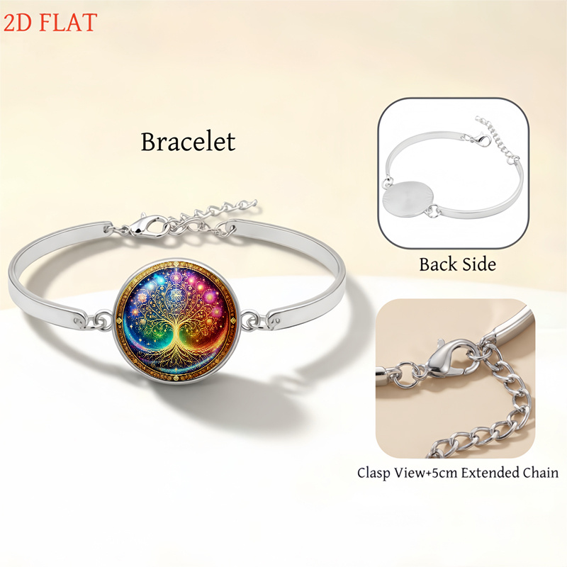 5pc Tree of Life Women's Jewelry Set with Brooch